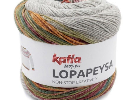 Bol wol van het merk Katia Lopapeysa, kleurnummer 203